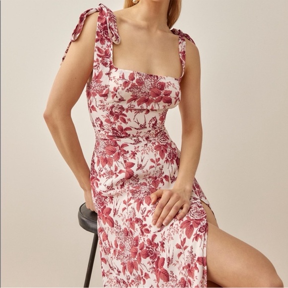 Reformation Dresses & Skirts - NWT Reformation Twilight Dress Toile De Jouy size 6